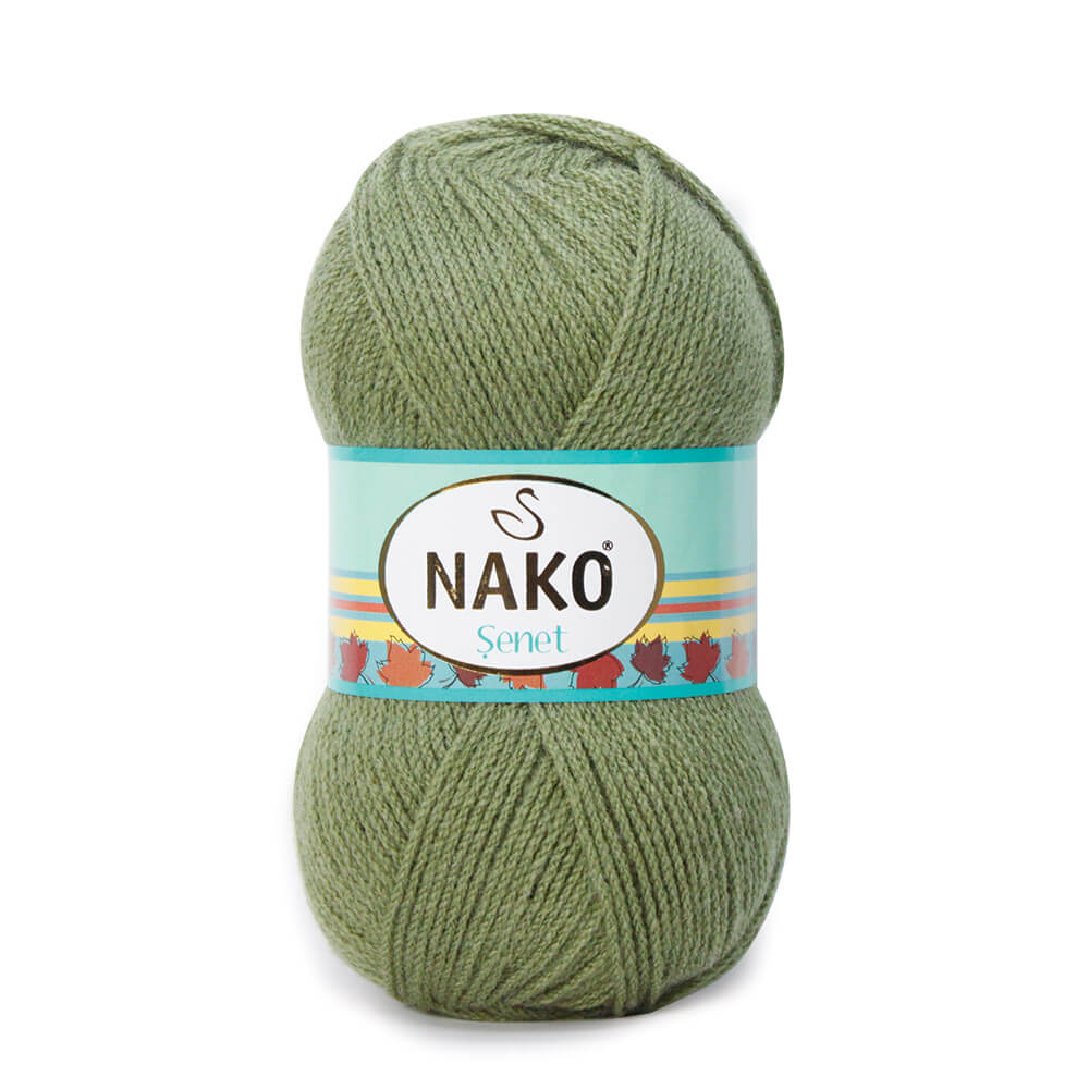Nako Senet Yarn - Khaki Green 268