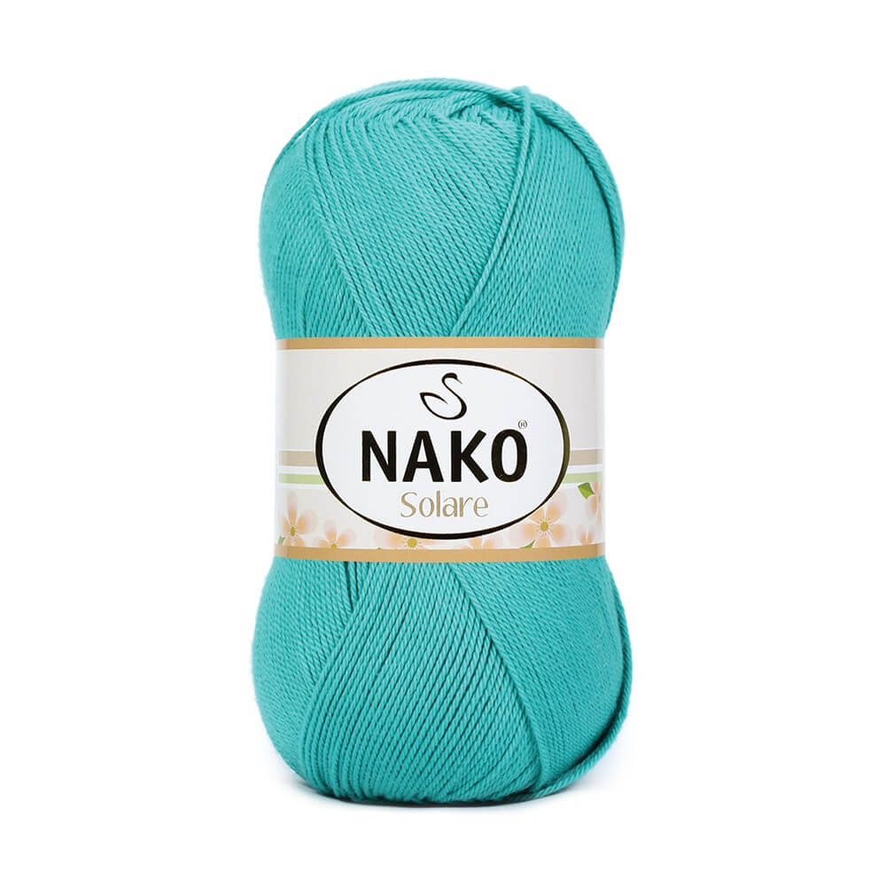 Nako Solare 100% Cotton Yarn - Cyan Blue/Green 11246
