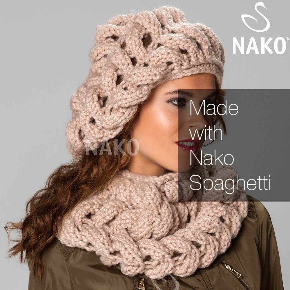 Nako Spaghetti Thick Chunky Yarn - Light Grey 195