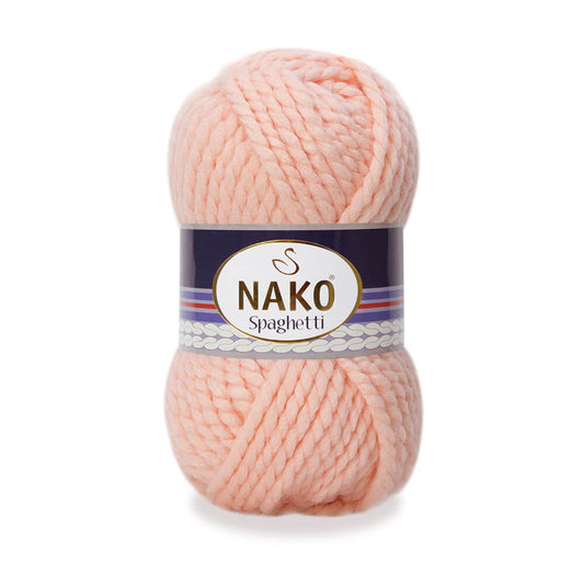 Nako Spaghetti Thick Chunky Yarn - Peach 11527