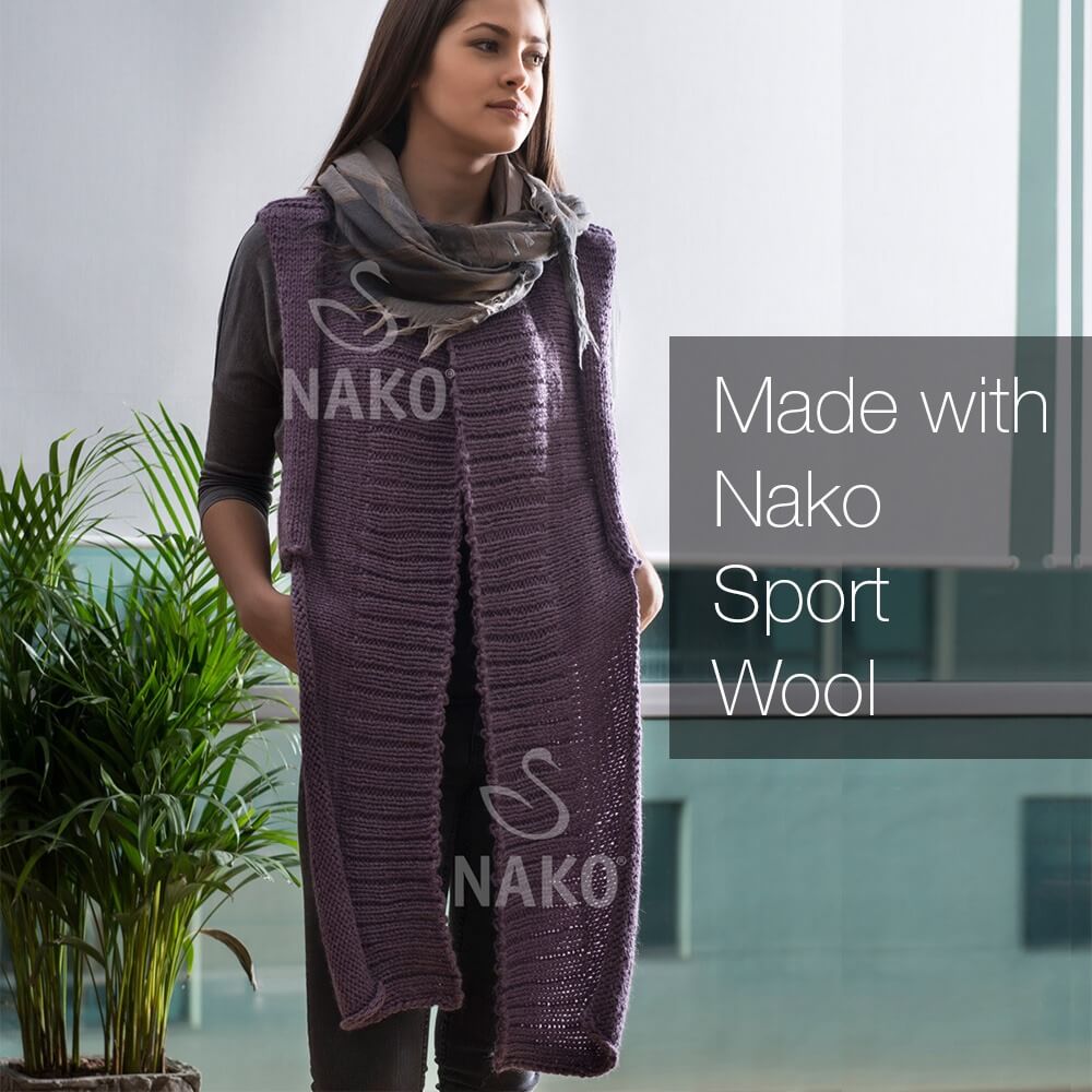 Nako Sport Wool Yarn - Mushroom 6383
