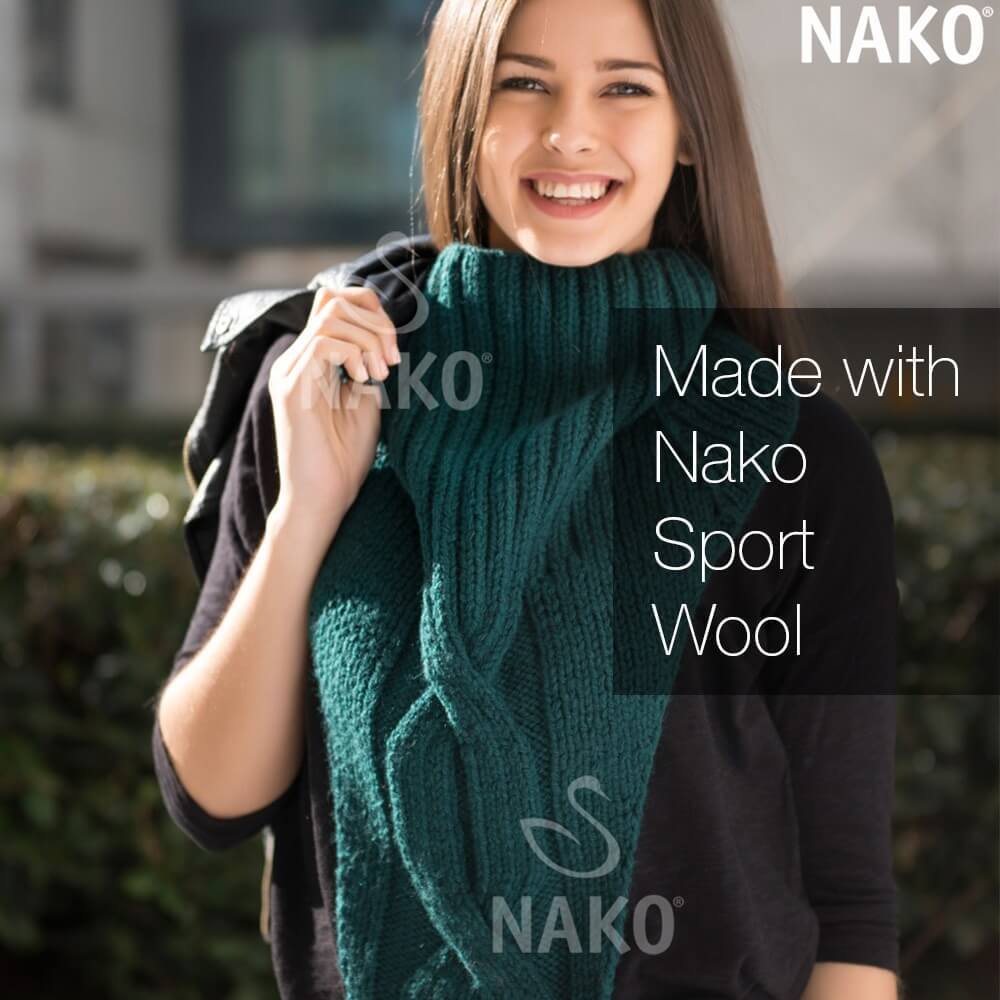 Nako Sport Wool Yarn - Bordeaux 6592