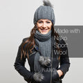 Nako Sport Wool Yarn - Dark Grey Melange 193