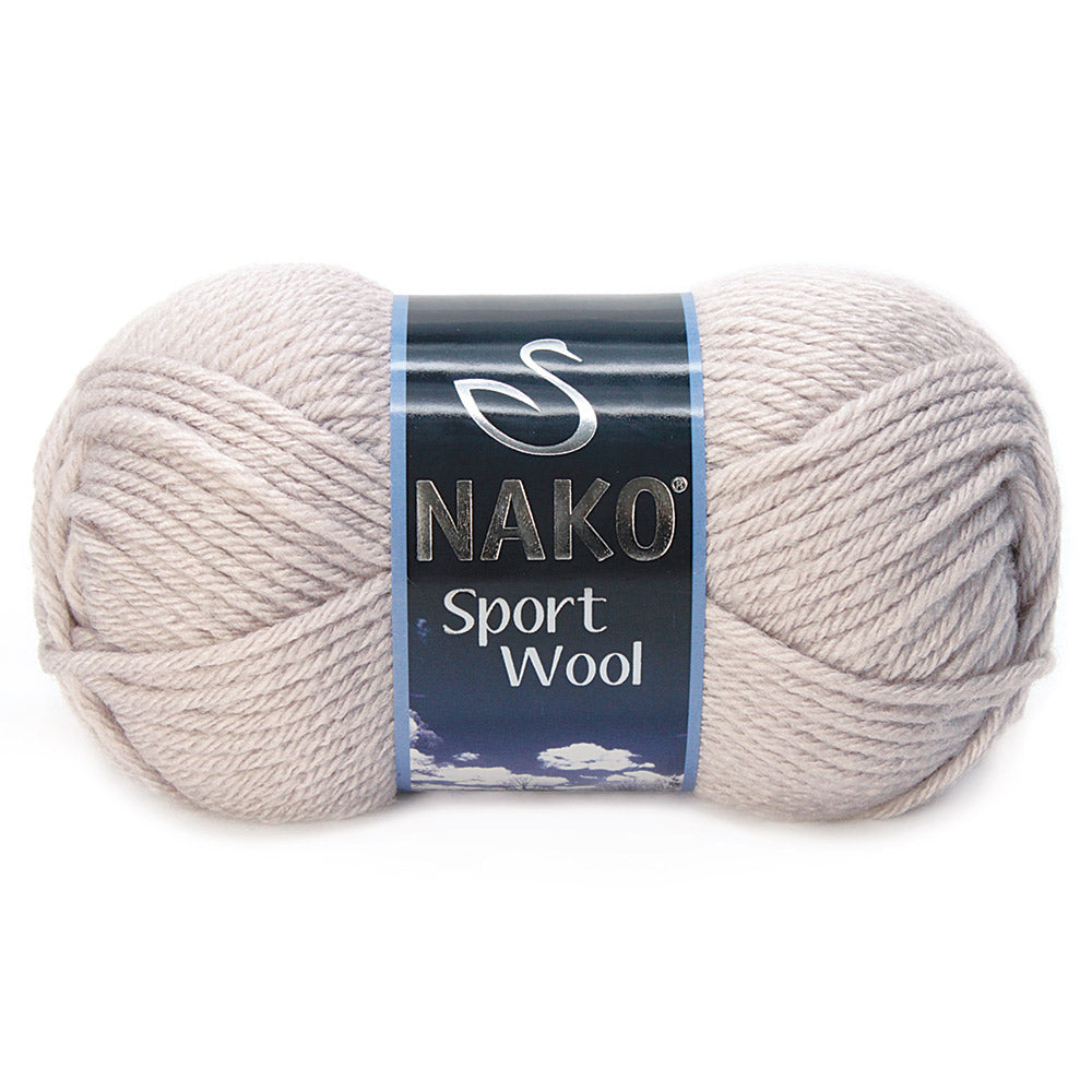 Nako Sport Wool Yarn - Grey Mauve 3079