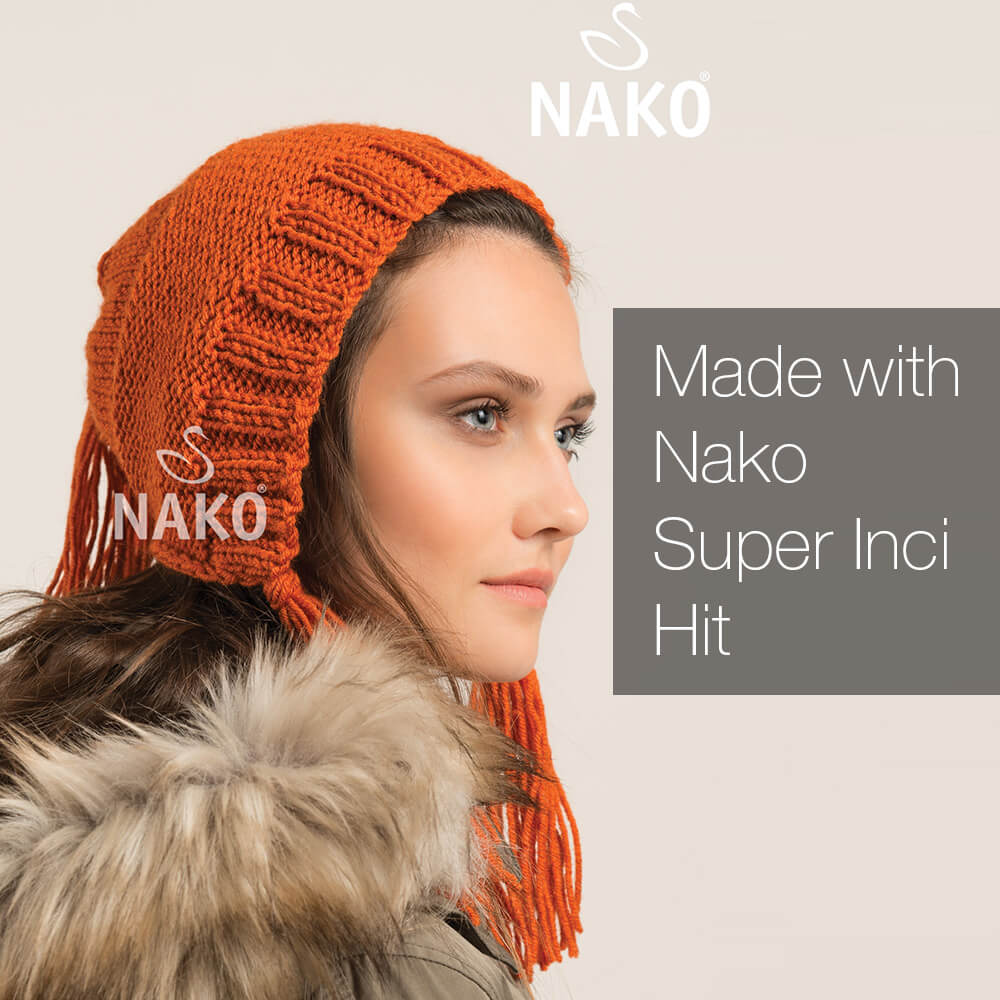 Nako Super Inci Hit Yarn - Brown 1367