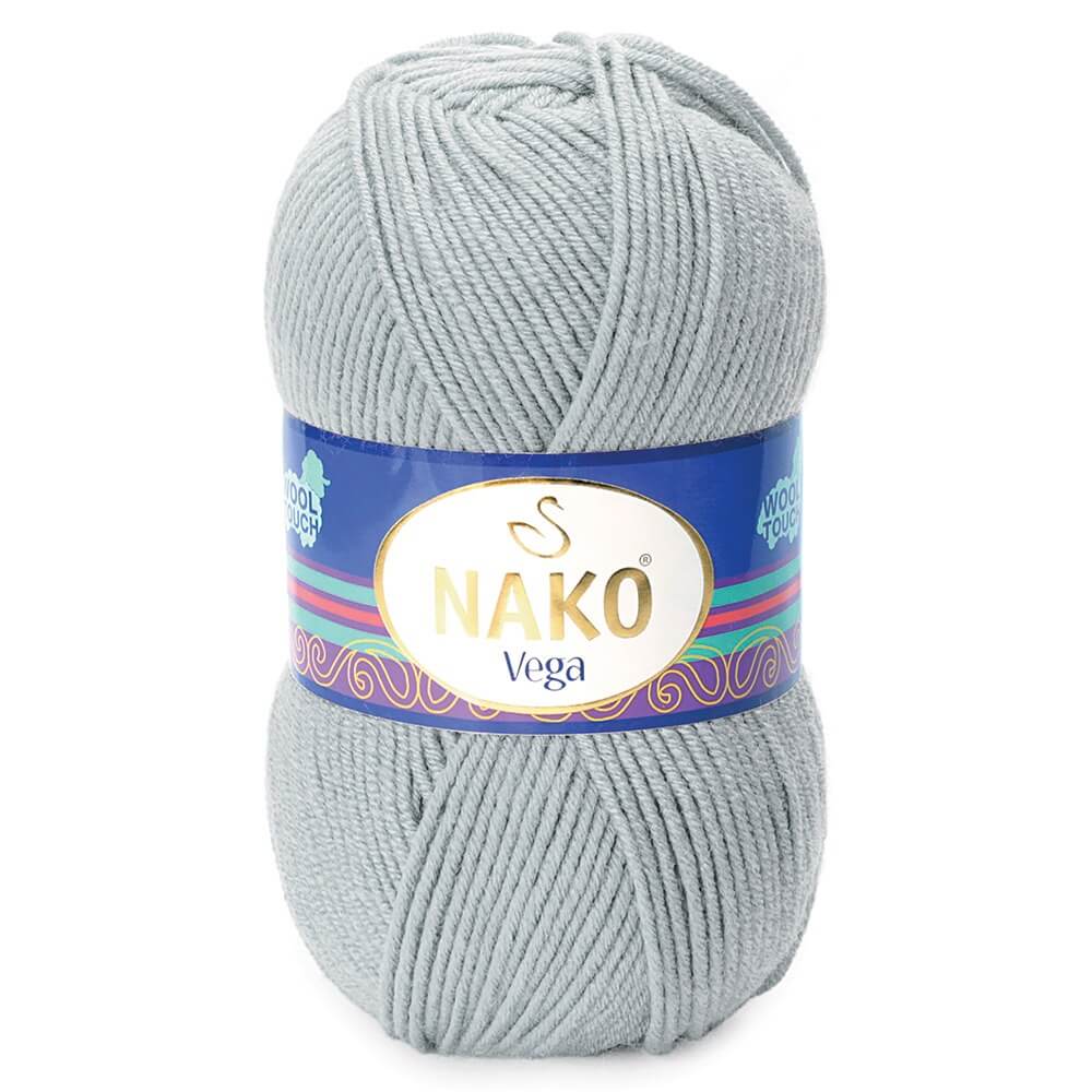 Nako Vega Yarn - Light Grey 11437