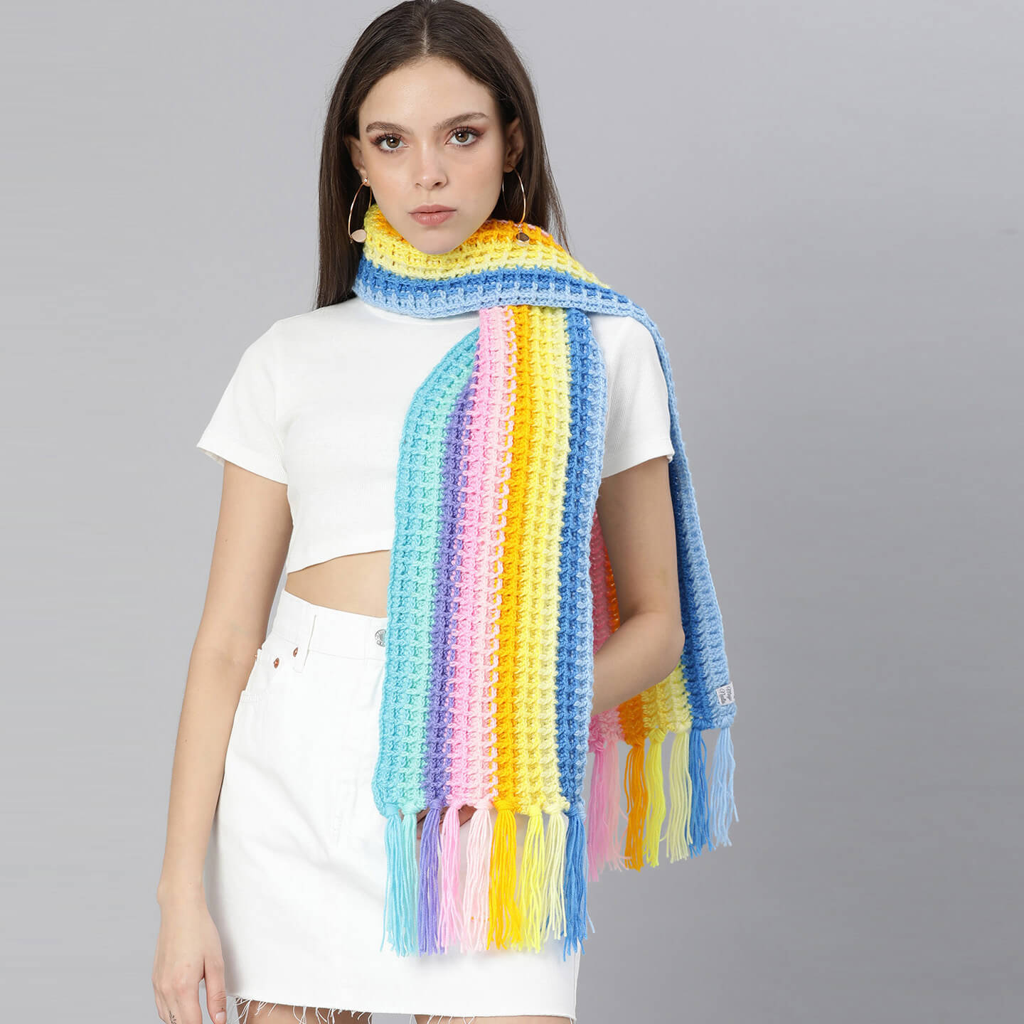 Pastel Stripes Scarf - 2960