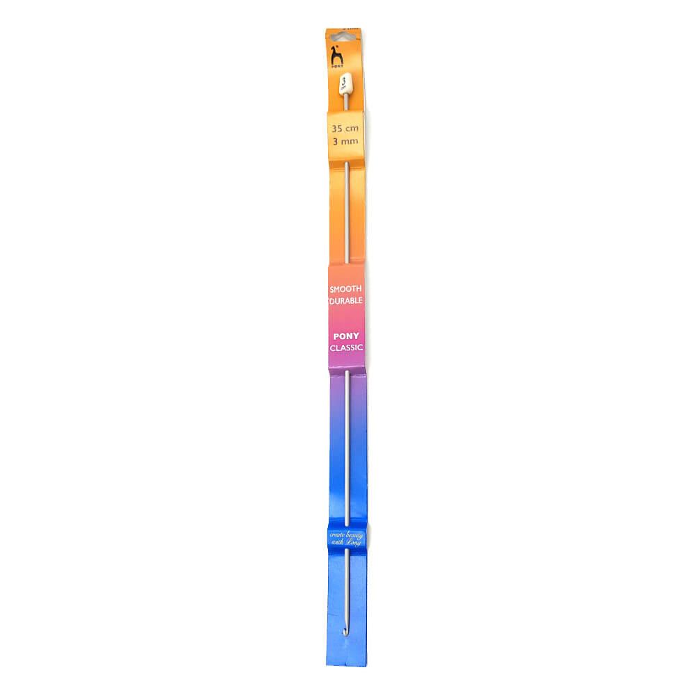 Pony Tunisian Crochet Hook - 35 cm - 3 mm