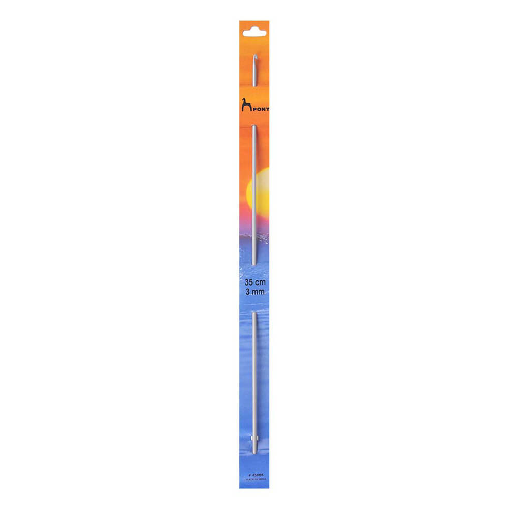 Pony Double Ended Tunisian Crochet Hook - 35 cm - 3 mm