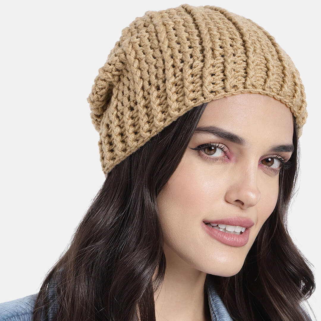 Ribbed Beanie - Khaki 3011