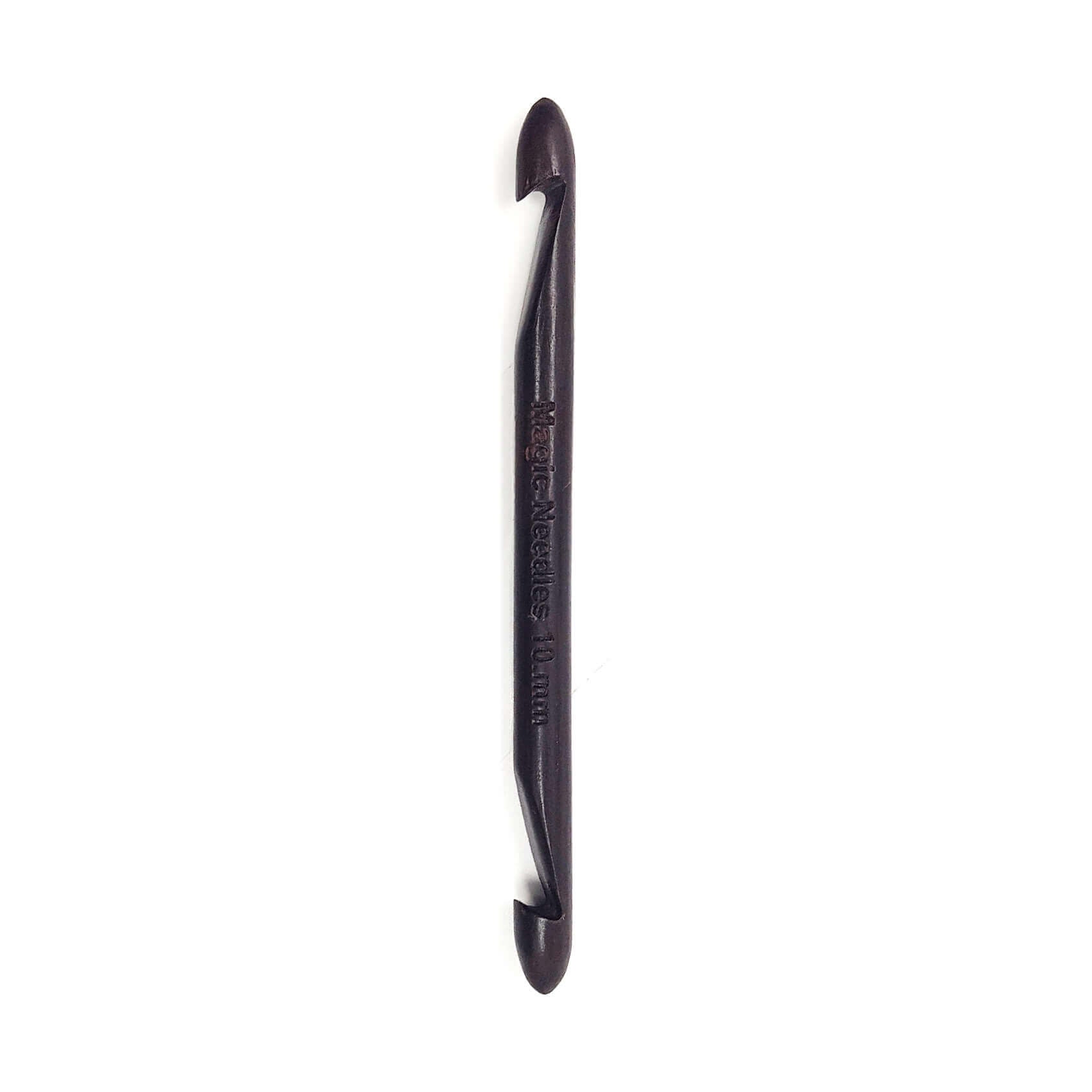 Rosewood Double Ended Crochet Hook - 10 mm