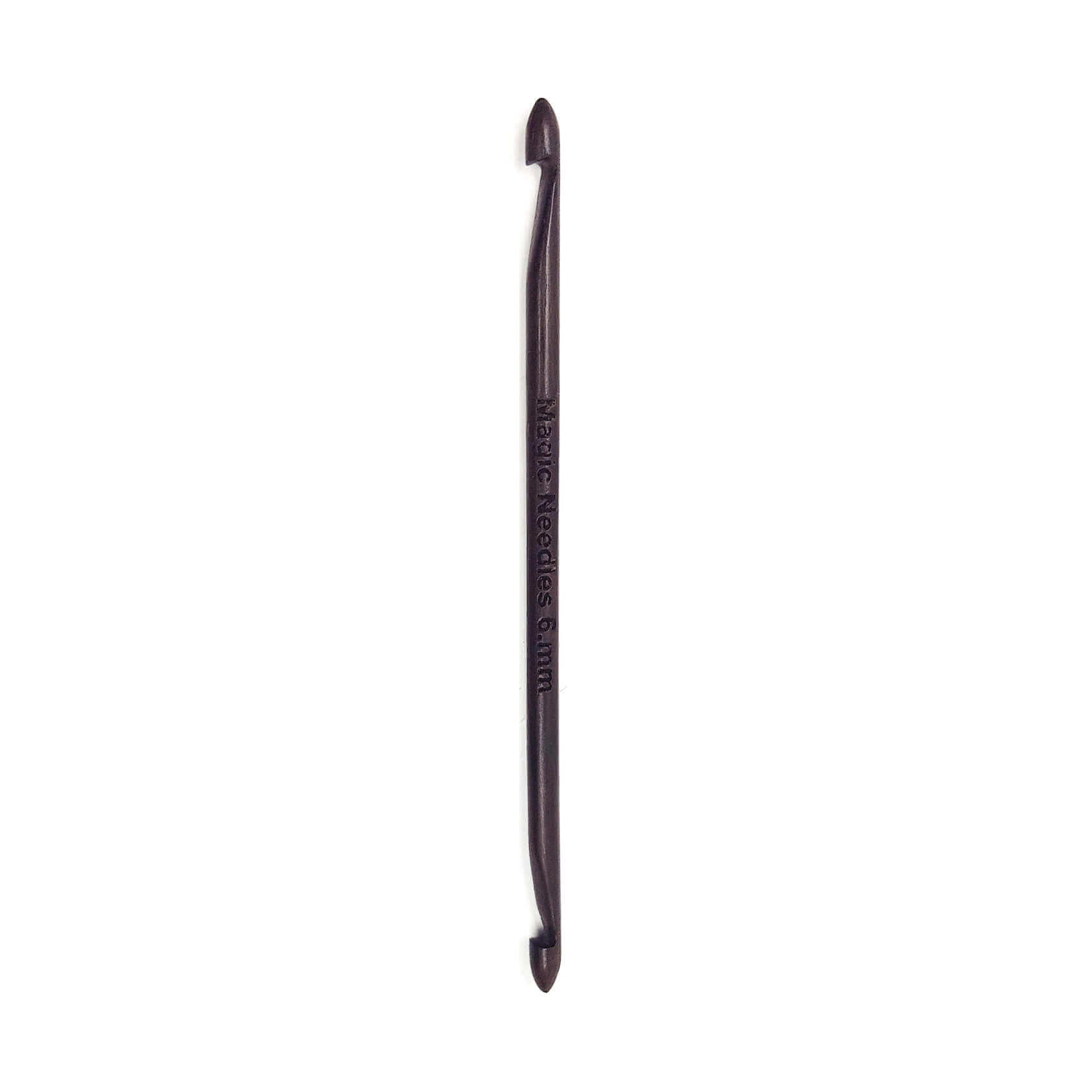 Rosewood Double Ended Crochet Hook - 6 mm