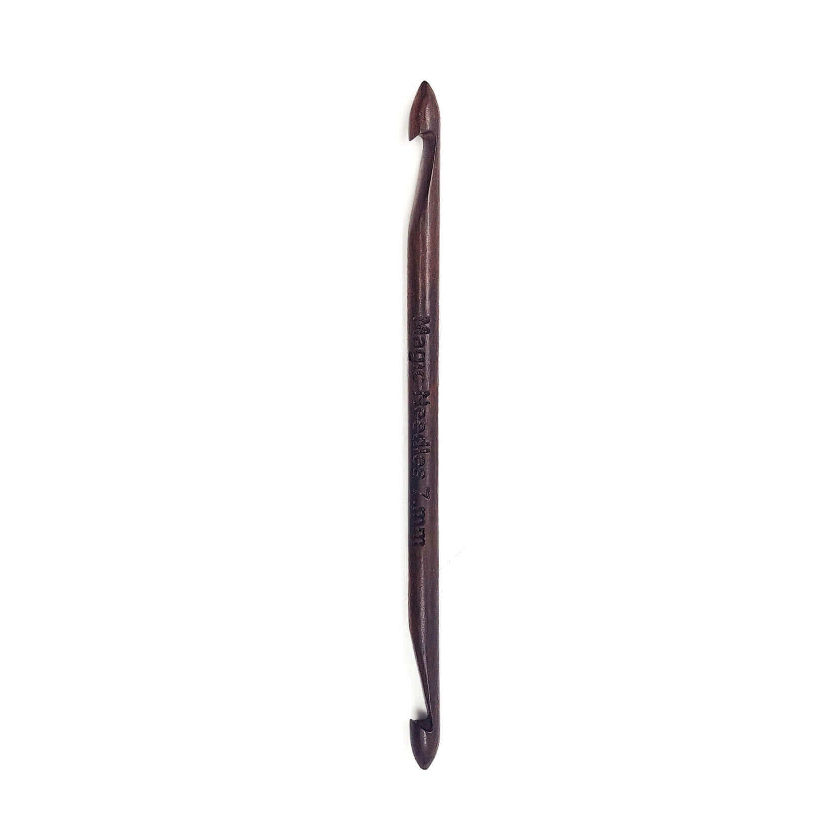 Rosewood Double Ended Crochet Hook - 7 mm