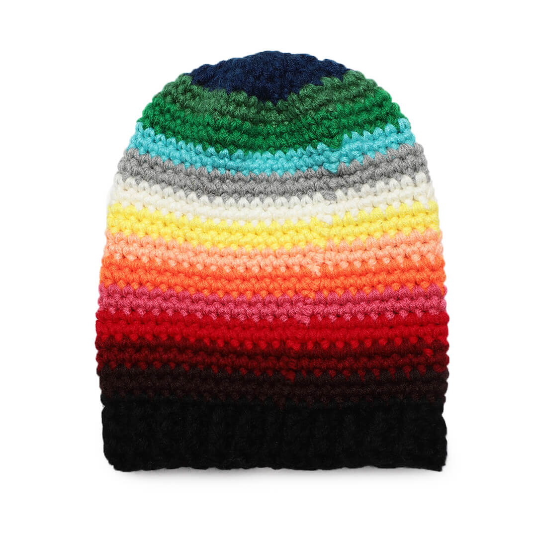 Self Striping Beanie - Multi Color 2985
