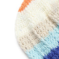 Self Striping Slouch Beanie - Blue Off White 3002