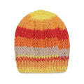 Self Striping Slouch Beanie - Orange Red Yellow 3005
