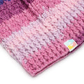 Self Striping Slouch Beanie - Pink Blue 3001
