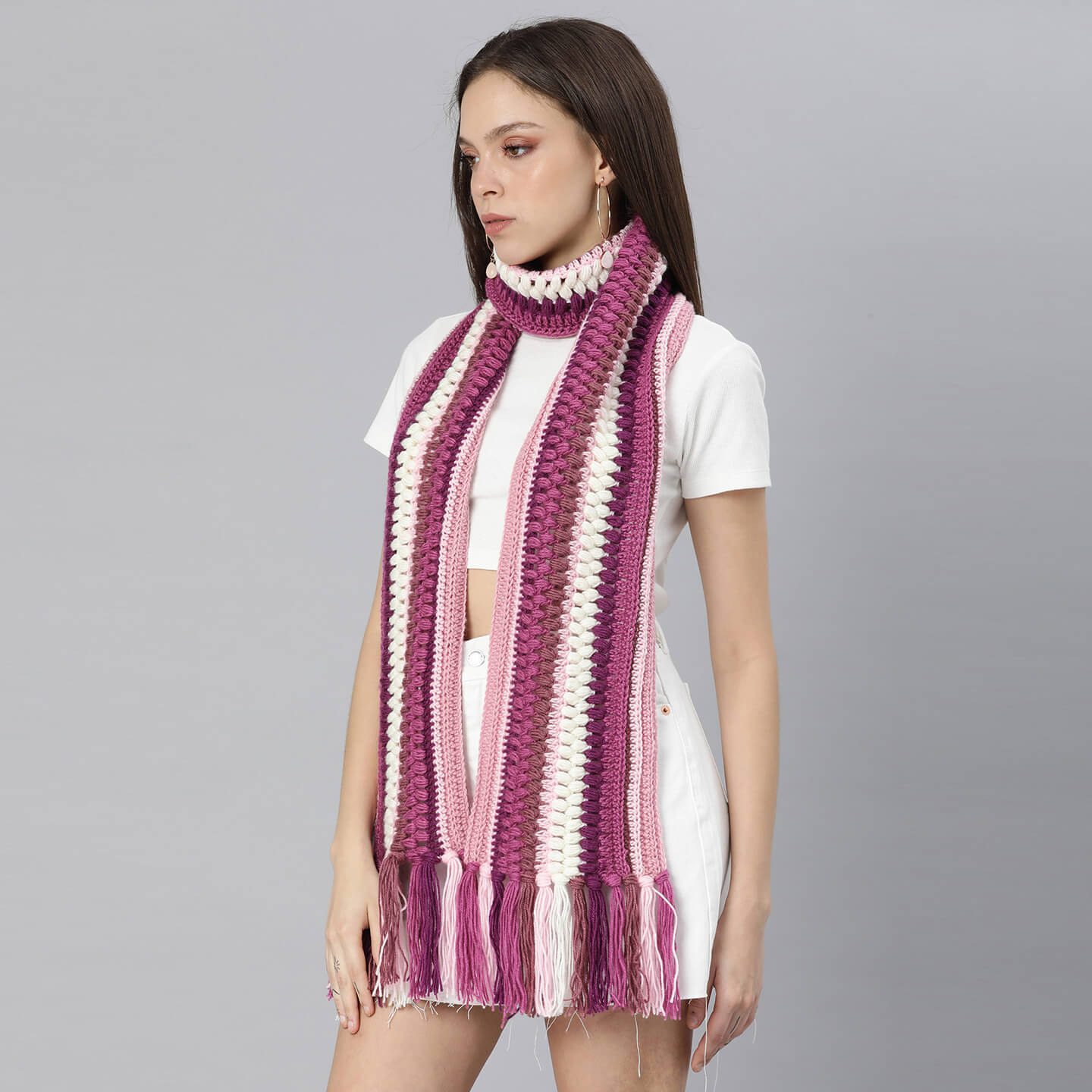 Shades Of Pink Ice Scarf - 2959