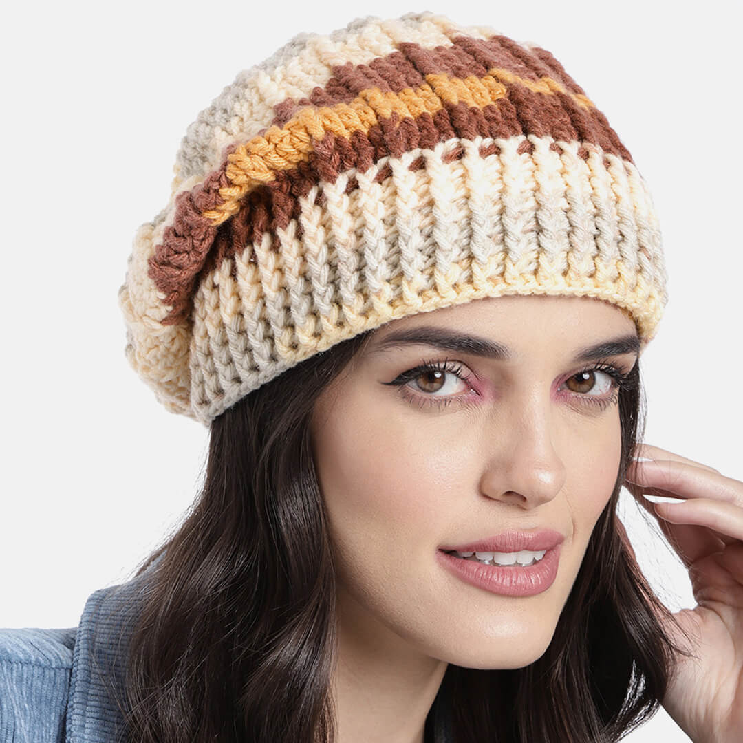 Slouch Beanie - Beige Brown 3003