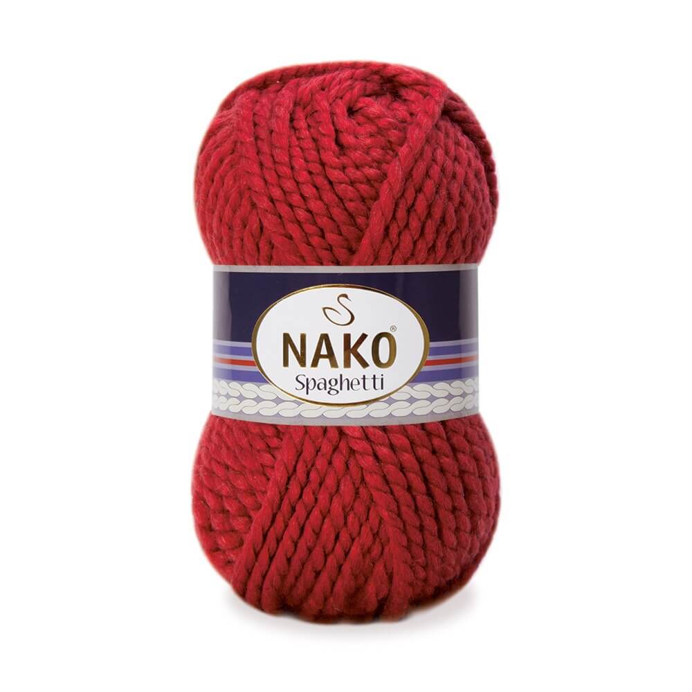 Nako Spaghetti Thick Chunky Yarn - Dark Red 1175