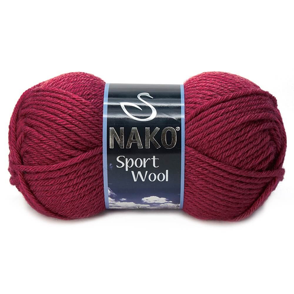 Nako Sport Wool Yarn - Bordeaux 6592