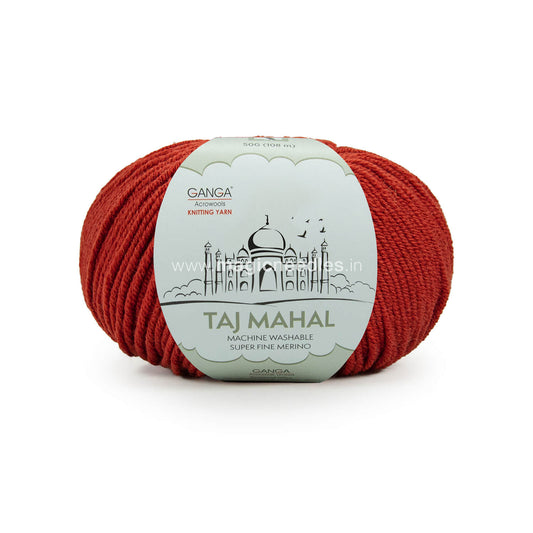 Taj Mahal 100% Super Fine Merino Wool - Brick Red TM05