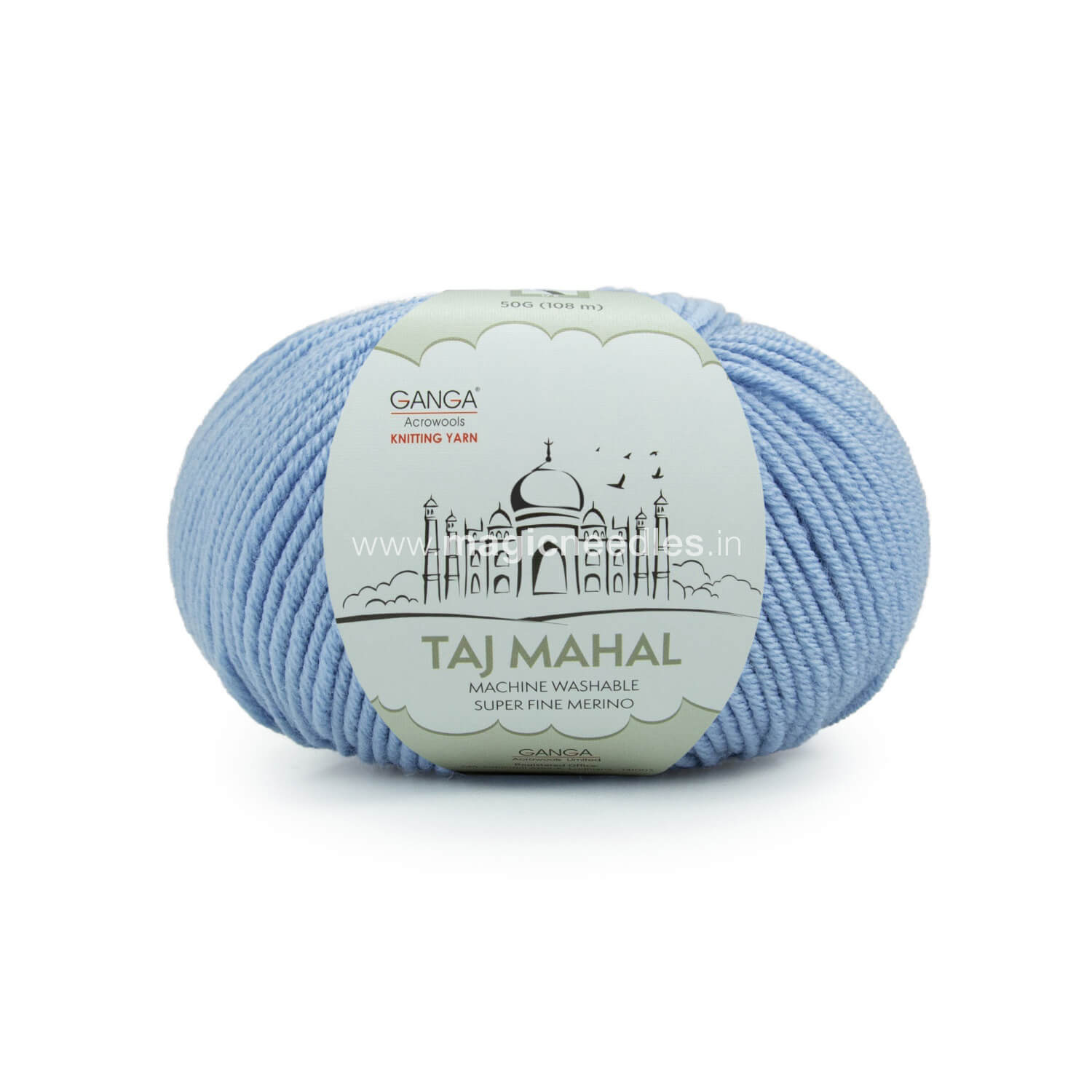 Taj Mahal 100% Super Fine Merino Wool - Blue TM25