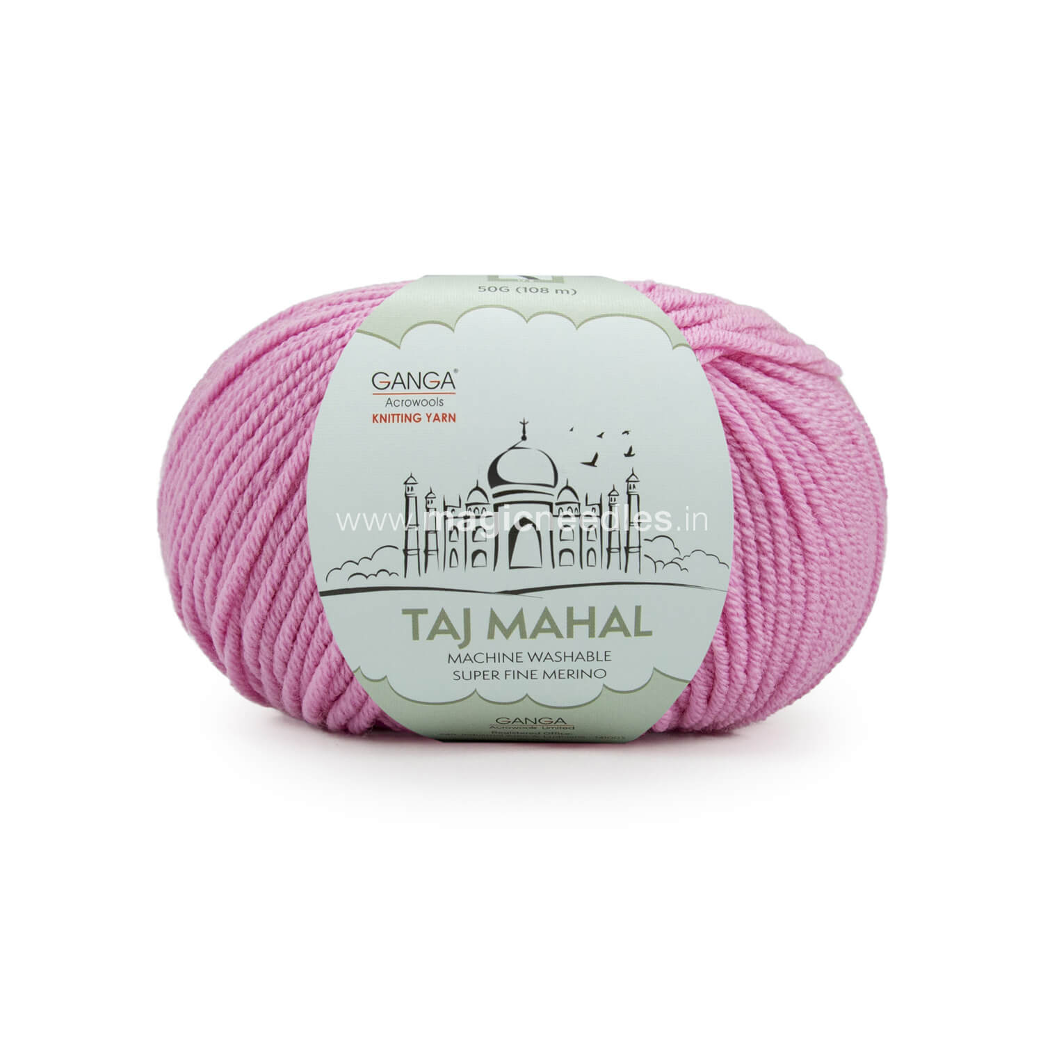 Taj Mahal 100% Super Fine Merino Wool - Pink TM27