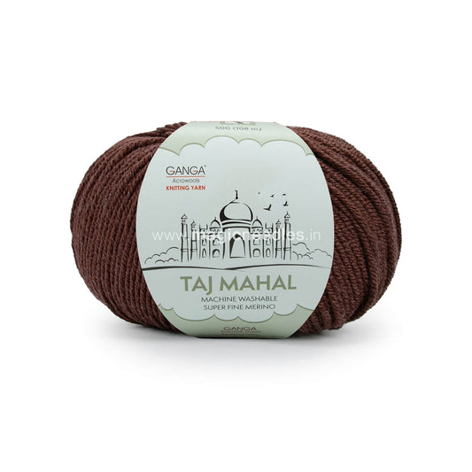 Taj Mahal 100% Super Fine Merino Wool - Brown TM320436