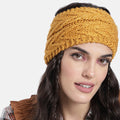 V Stitched Headband - Mustard Yellow 2609