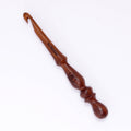 Ergonomic Rosewood Crochet Hook - Design 3 - 10 mm