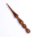 Ergonomic Rosewood Crochet Hook - Design 3 - 4.5 mm