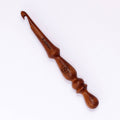 Ergonomic Rosewood Crochet Hook - Design 3 - 9 mm