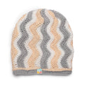 Zigzag Crochet Beanie - Grey Beige 2975