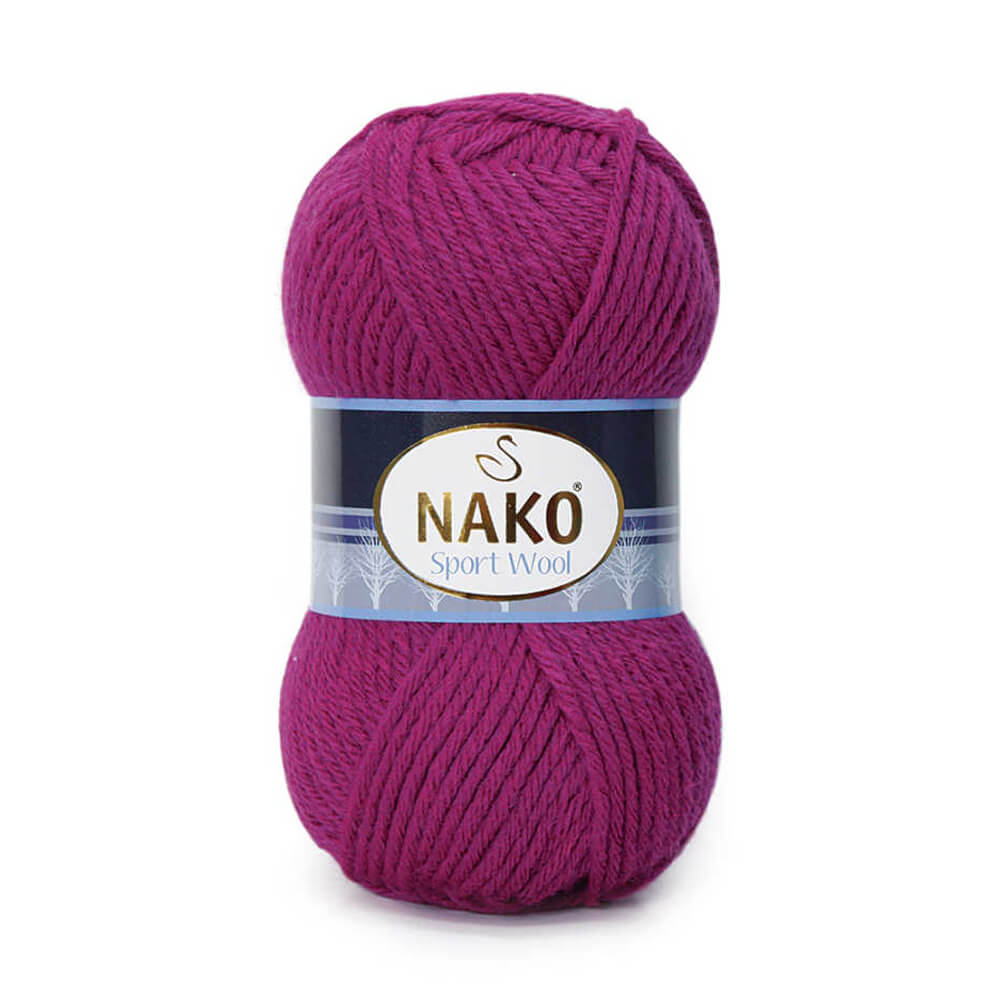 Nako Sport Wool Yarn - Magenta 6964